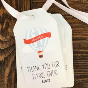 Flying Over Favor Tag