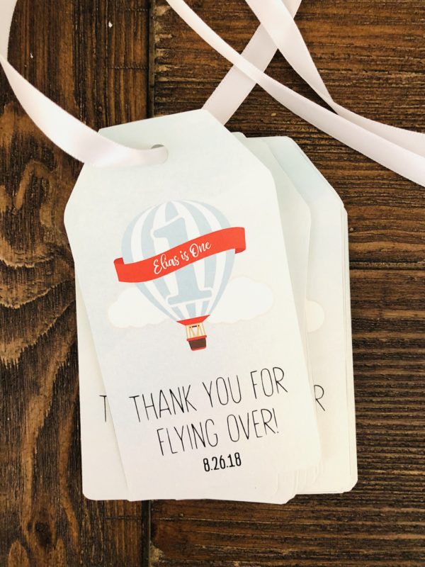 Flying Over Favor Tag
