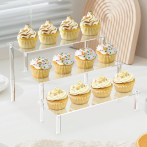 **RENT** 3-Tier Acrylic Cupcake Display Stand ~ Clear