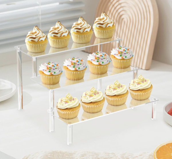 **RENT** 3-Tier Acrylic Cupcake Display Stand ~ Clear
